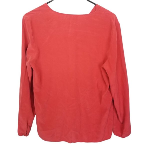 Classiques Entier Atelier Womens L Red Silk Asymme - Picture 8 of 8